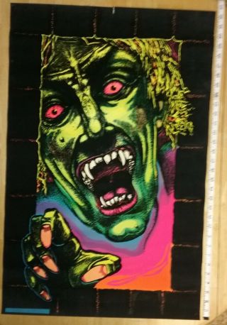 1975 Vintage Asylum Monster Poster Psychedelic 32.  5 