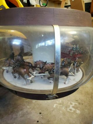 Vintage Budweiser Clydesdale Parade Rotating Carousel Light 10