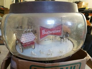 Vintage Budweiser Clydesdale Parade Rotating Carousel Light 3