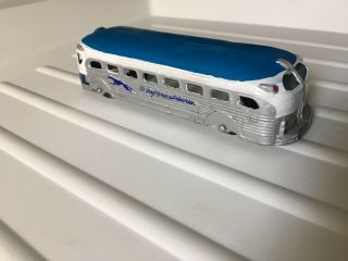 Vintage Greyhound Lines Bus 747 Tootsie Toy 6 " Diecast Metal Toy