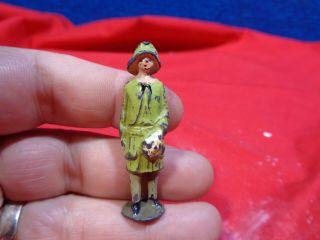 Vintage Toy Lead English Figurine Woman
