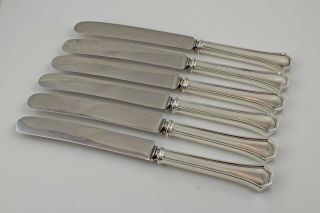 Reed & Barton Columbia Sterling Silver Dinner Knives - Set Of 6 - No Mono