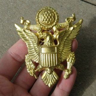 Ww2 Us Army Military Officer Dress Cap Hat Badge Pin Insignia Ns Meyer