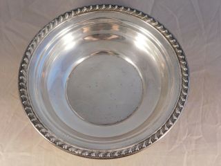 Vintage Large Wallace Sterling Silver Bowl H102