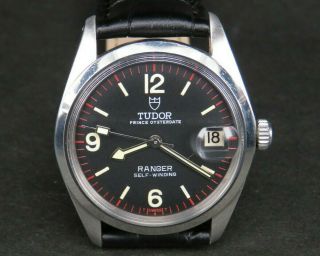 Vintage Tudor Prince Oysterdate Ranger 2784 Swiss Ss Steel Automatic Mens Watch