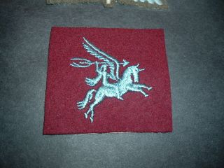 British Airborne Forces Pegasus Shoulder Patch On Felt