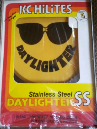 Vintage Kc Hilites 1640 100w Beam Stainless Steel Daylighter Light