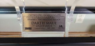 Star Wars Master Replicas Darth Maul Lightsaber SW - 108 248 / 3000 Complete RARE 5
