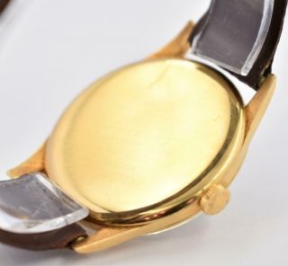 Rare Men ' s 18K Rose Gold Longines Cal.  27M Wristwatch Circa 1957 3