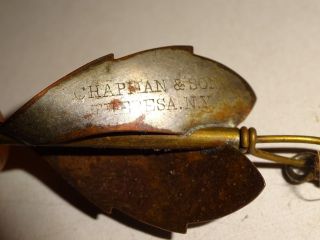 1880 ' s Chapman & Son Theresa,  NY 2 Allure fishing lure Rare 5