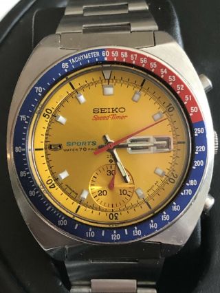 Vintage Seiko Automatic Watch/ Seiko 5 Sports Speed Timer 6139 - 6000 1