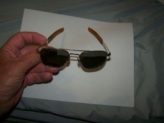 Vintage American Optical Ao Aviator Sunglasses 12k Gold Filled 110 - 51/2