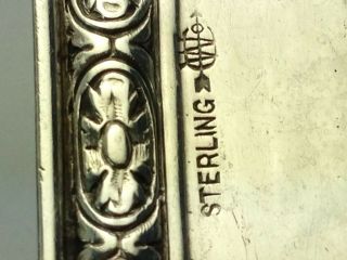Antique Set of Four Webster Sterling Silver Napkin Rings Long Oval 8