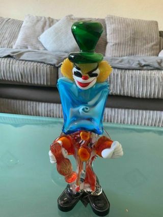 1970s Vintage Murano Clown From Venice