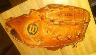 Rare Vintage Wilson A2000 L Made In The Usa 11.  75” Rht Baseball Glove