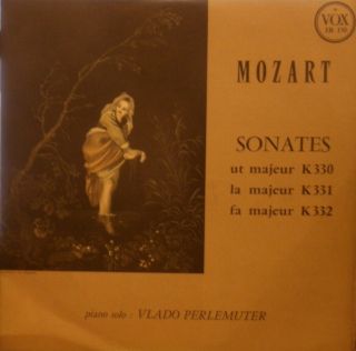 Mega Rare French Piano Lp Vlado Perlemuter Mozart Three Sonatas Vox Ib 150