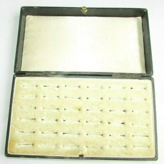 Old Antique Victorian Ring Box For 36 Rings Perfect For Presentation