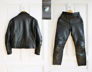 Bmw Motorcycle Vtg Suit Stadler Wmns 40 Leather Og Logo Biker Suit Jacket Pants
