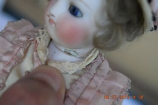 Antique circa 1890 ' s Bisque French Closed Mouth Fashion Doll Jumeau Gaultier 11