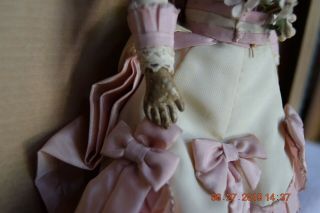 Antique circa 1890 ' s Bisque French Closed Mouth Fashion Doll Jumeau Gaultier 6