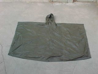 Old Ww2 To Korean War Era Us Army Rubberized Rain Poncho / Tent