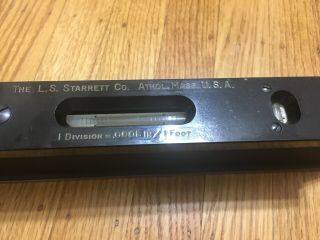 Vintage Starrett Master Precision Level No.  199, 2