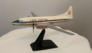 Vintage Lake Central Jet Power 580 Desk Top Model Airplane Display Rare