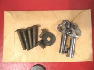 WWII Era US Army Officer ' s Foot Locker Lock or Latch Assembly Dated 1943 - 3