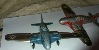 Hubley Vintage Antique Metal Airplanes Red And Blue Lancaster,  Pa.  Made In U.  S.  A