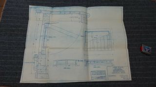 (h1086 - 111) 1918 Blueprint Drwg 22 " X 28 " - Skylight Joiner Details