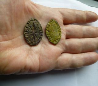 Metal Detecting Finds Medieval Lead Alloy Seals