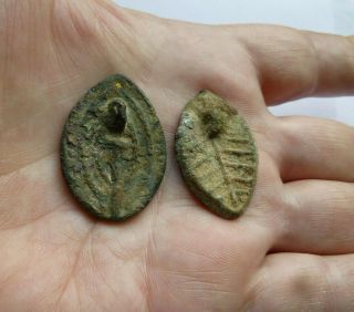 METAL DETECTING FINDS MEDIEVAL LEAD ALLOY SEALS 2