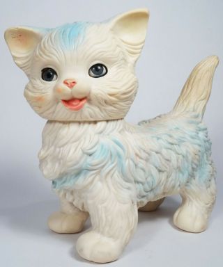 Vintage 1960 Edward Mobley,  Arrow Rubber,  Pastel Cat,  Squeak Toy