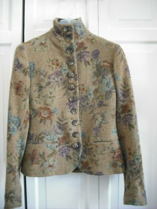 Vintage Ralph Lauren Black Label Floral Jacket—size 2