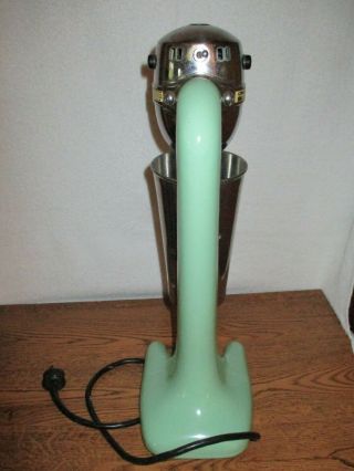Vintage Hamilton Beach Milkshake Machine Mixer Model 33 Jadite 6