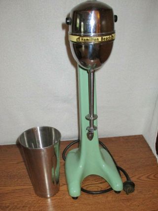 Vintage Hamilton Beach Milkshake Machine Mixer Model 33 Jadite 7