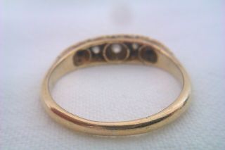 Ornate 18ct Gold Platinum & Diamond Victorian Ring Circa 1893 8
