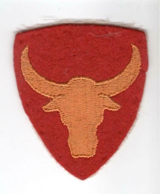 Vhtf Ww 2 Us Army 12th Infantry Division Wool Patch Inv J429