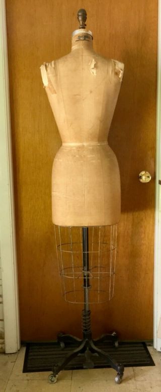 Wolf Mannequin Collapsible female Model 1967 Size10 Vintage Dress Form 4