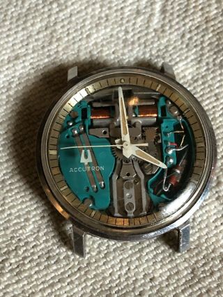 Vintage 1966 Bulova Accutron Spaceview Watch,  All,  Barn Find