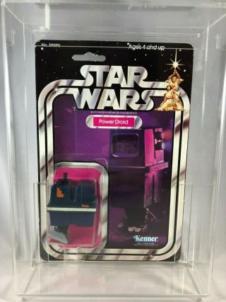 Power Droid Vintage Kenner 1978 Star Wars 21 Back B Moc Hong Kong Acrylic Case