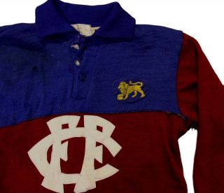 Vintage Fitzroy Lions VFL Football Jumper Guernsey Made By Courtney Mills 3