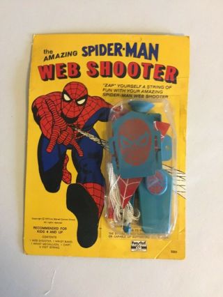 Vintage Funstuf Spider - Man Web Shooter Toy 1975