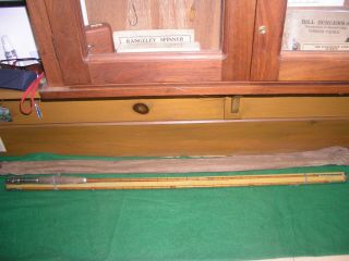 Antique William Read & Son 9 Ft.  Split Bamboo Fly Rod 4 Pc In Formed Case.