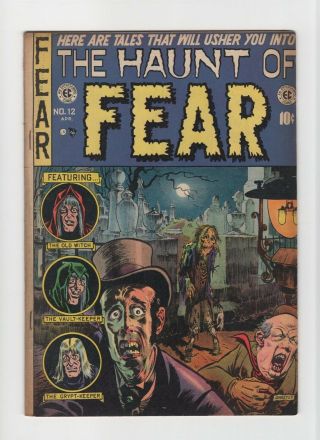 Haunt Of Fear 12 Fn - 5.  5 Vintage Ec Comic Horror Early Golden Age 10c Zombie