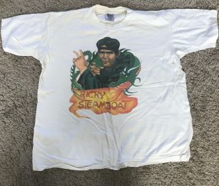 Authentic Rare Vintage Wcw Wwf Ricky The Dragon Steamboat Wrestling Shirt Sz Xl