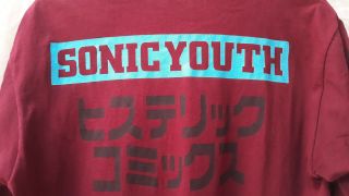 Sonic Youth Shirt Real vintage from 1992 Japan Tour from ' Dirty ' album.  Size L. 4