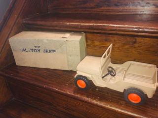 Vintage Al Toy Heavy Diecast Jeep