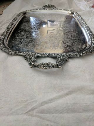 Webster Wilcox Large Silver - Plate Du Barry Chased 22 