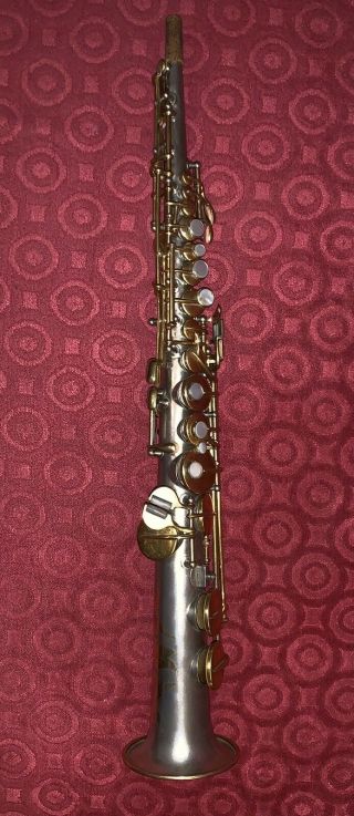 Vintage 1914 C.  G.  Conn Ltd Soprano Saxophone